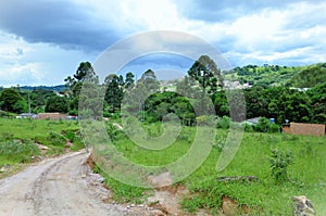 Dirt road in the city of Andrelândia