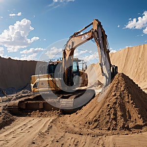 dirt road earthwork and sky landscape.