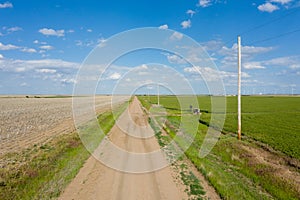 Dirt road in the Great Plains