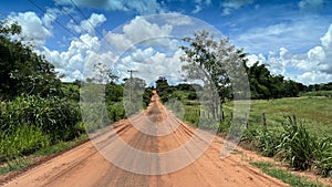 Dirt road in the hinterland