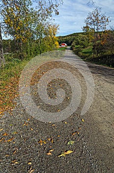 Dirt Road Leading to Hills