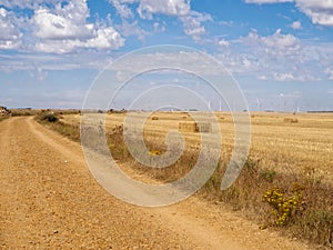 Dirt road through the Meseta - Hornillos del Camino