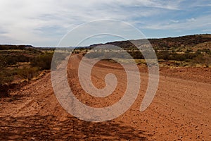 Dirt road in Red Center