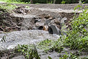 Dirt Road Repair of Culvert