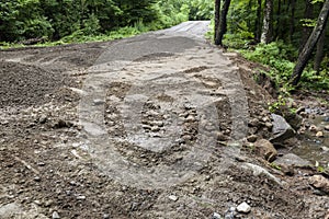 Dirt Road Repair of Culvert