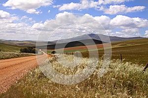 A dirt road in rural Kwazulu Natal Midlands, South Africa photo