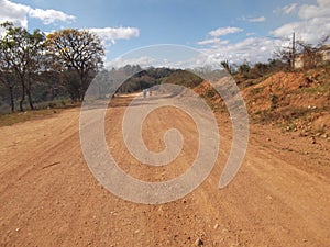 Dirt road in Sete Lagoas photo