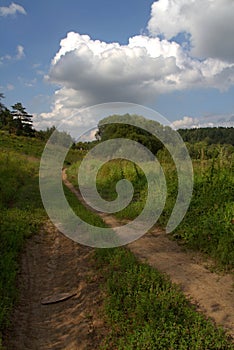 Dirt road somewhere in Russia.