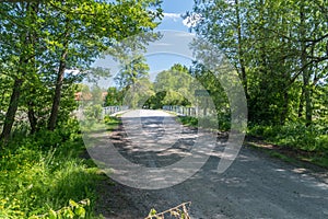 Dirt road in to Luknajno in Poland