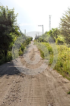 Dirt Road in Villa General Belgrano, Cordoba photo
