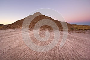 Dirt Sculptures at Badlands National Park in South Dakota