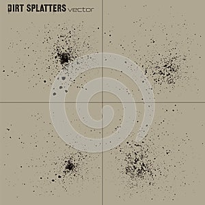 Dirt splatters