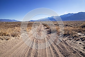 Dirt Track In Owens Valley photo