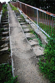 Dirty abandoned stairs