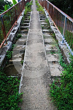 Dirty abandoned stairs