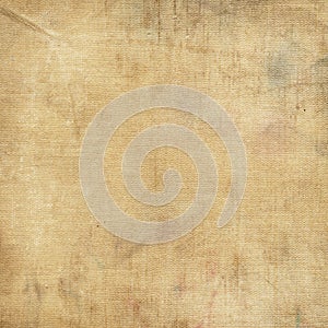 Dirty and aged canvas fabric