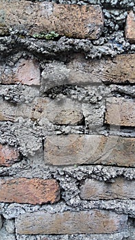Dirty brick cement material construction