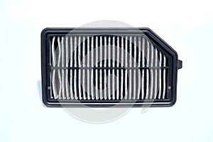 Dirty car air filters isolated on white background
