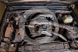 Dirty Car Engine