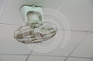 Dirty Ceiling Fan with dust