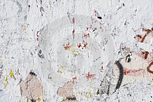 Dirty concrete surface with paint. Colorful grunge texture of wall. Abstract modern background