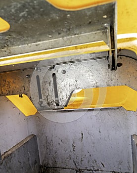 Trash container inside