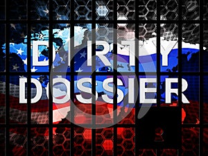 Dirty Dossier Jail Containing Political Information On The American President 3d Illustration