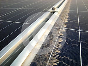 Dirty Dusty Photovoltaic Panels caused by Dewdrop and Dust