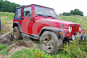 Dirty jeep