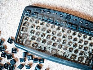 Dirty keyboard