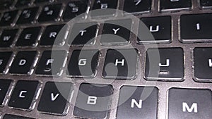 Dirty keyboard laptop