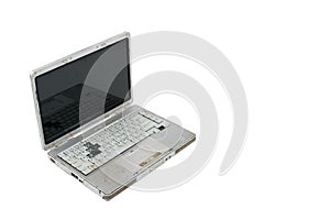 Dirty laptop computer