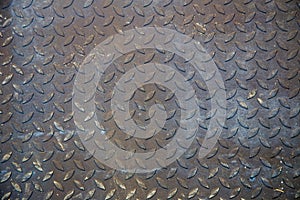 Dirty metal diamond grip pattern texture and background