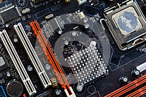 Dirty motherboard for the whole frame