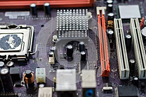 Dirty motherboard for the whole frame