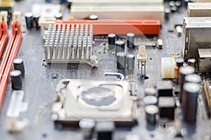 Dirty motherboard for the whole frame