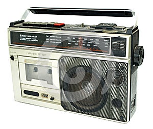 Dirty old 1980s style cassette player