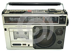 Dirty old 1980s style cassette player