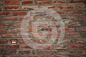 Dirty old brick wall background