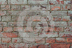 Dirty old brick wall texture background