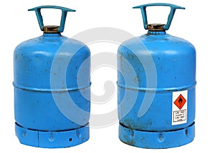 Dirty old butane cylinders