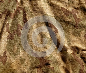 Dirty old camouflage cloth pattern.