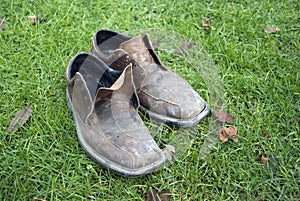 Dirty old shoes