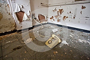 Dirty old telephone photo