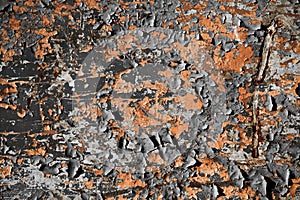 Dirty peel painted rusty surface texture