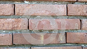 Dirty red brick wall. Old brick wall texture background.
