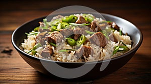 Dirty Rice: Savory Rice with Chicken Liver, Gizzards, and Seasoned Vegetables