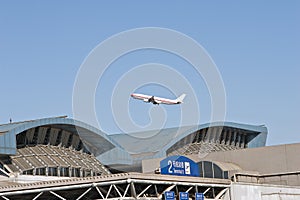 Dirty rooftop of beijing airport