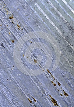 Dirty and Rusted galvanized iron plate