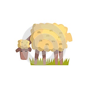 Dirty Sheep Toy Farm Animal Cute Sticker